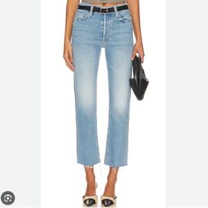 MOTHER tomcat ankle fray in kitty corner